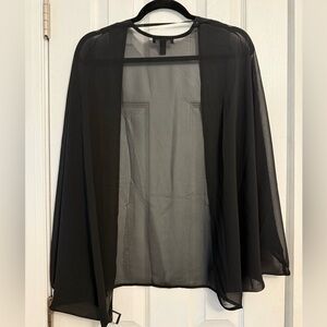 Torrid Black Sheer Women's Cocoon Wrap